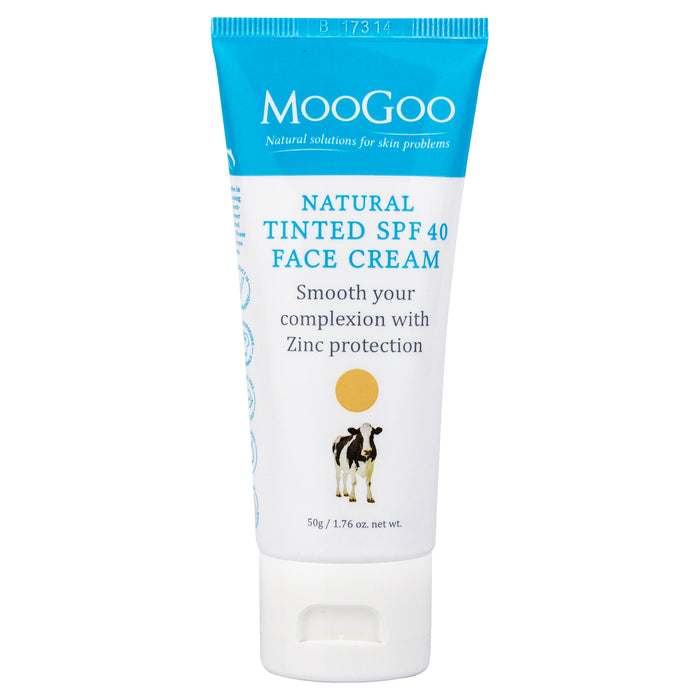 MooGoo Natural Face & Body Cream Tinted SPF 40 50g.