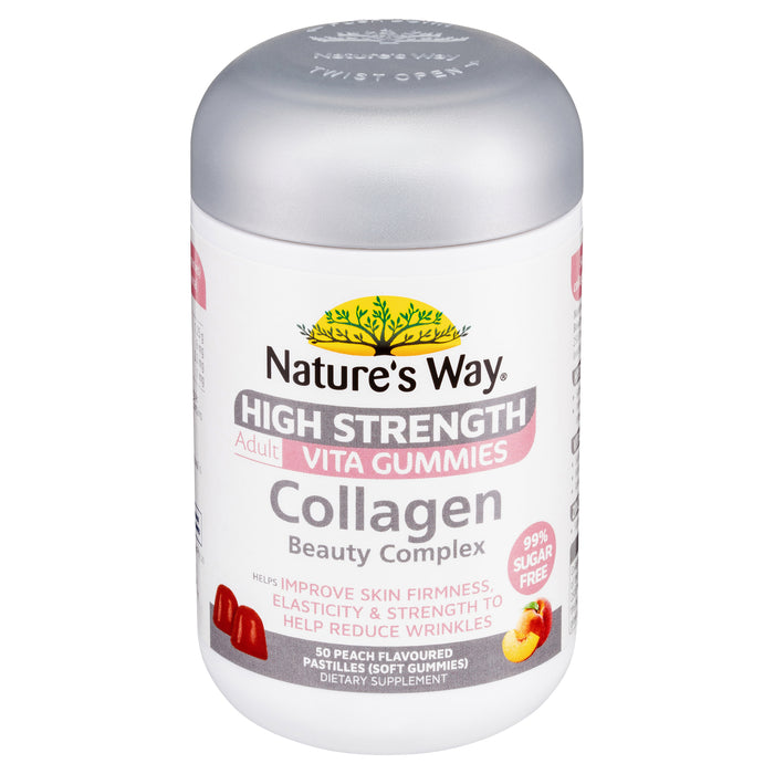 Nature's Way Collagen High Strength Sugar Free 50 Gummies