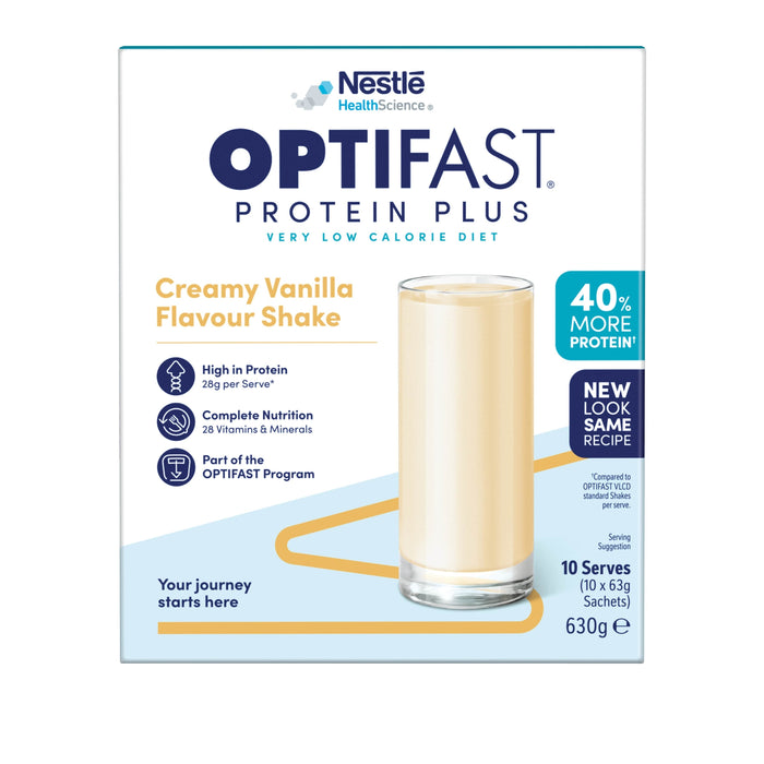 Optifast VLCD ProteinPlus Vanilla Shake 63g 10 Pack.