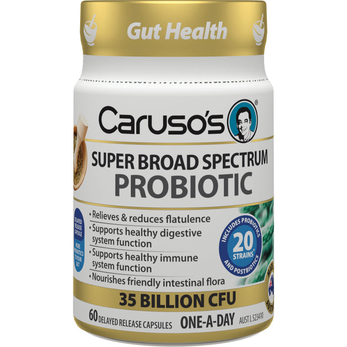 Carusos Probiotic Super Broad Spectrum 60Capsules