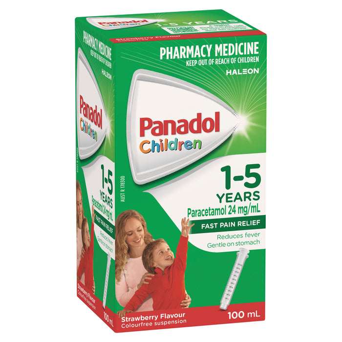 Panadol Children's 1-5 Years Strawberry 100ml