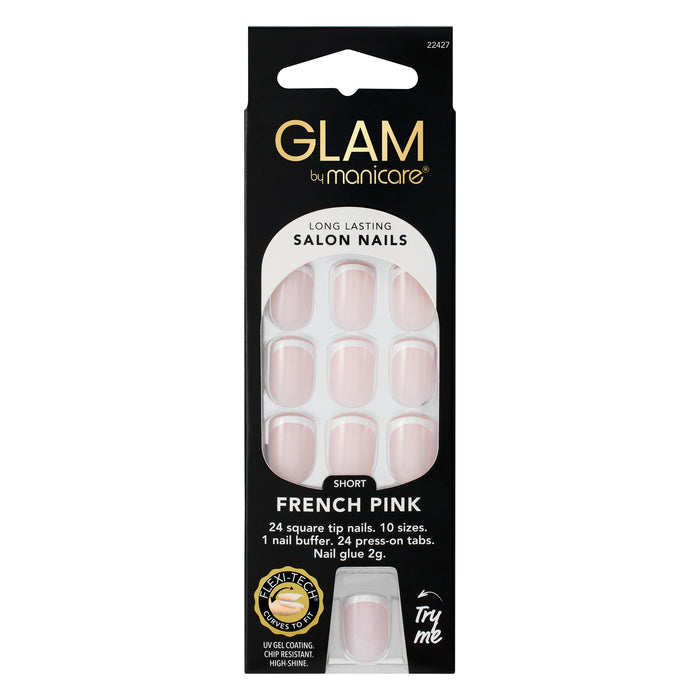 Glam By Manicare 427 French Pink Short Square Kit.