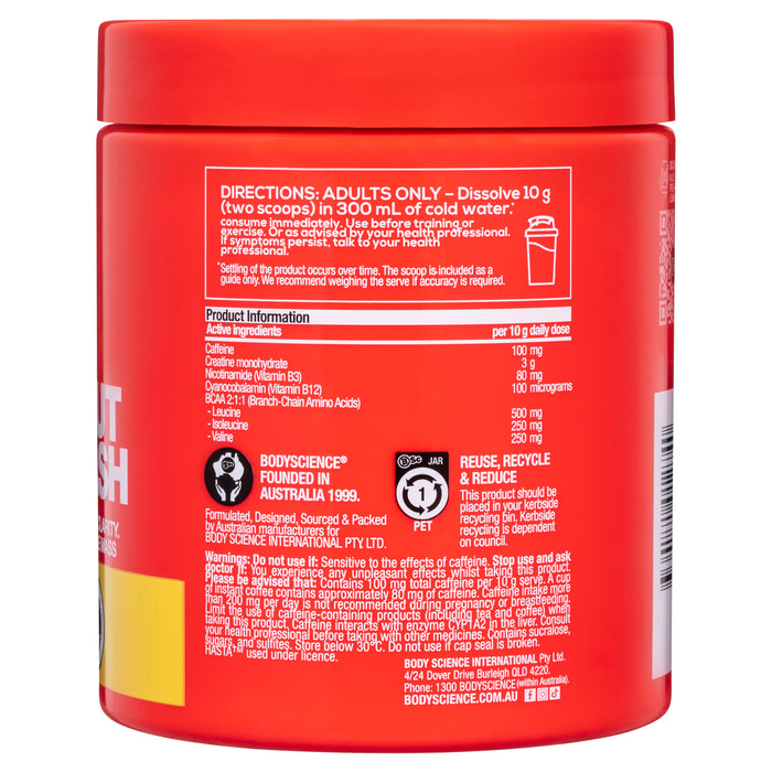 Body Science BSC K-OS Pre Workout Lemon Squash 300g