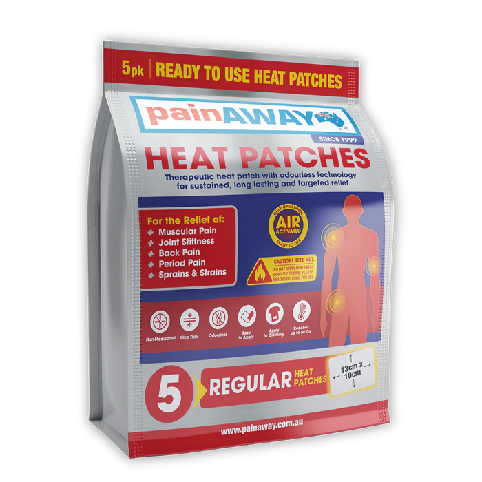 Pain Away Heat Patches Regular 5 Pack.