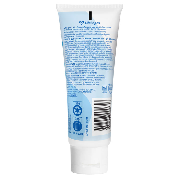 Ansell LifeStyles Lubricant Silky Smooth 100g