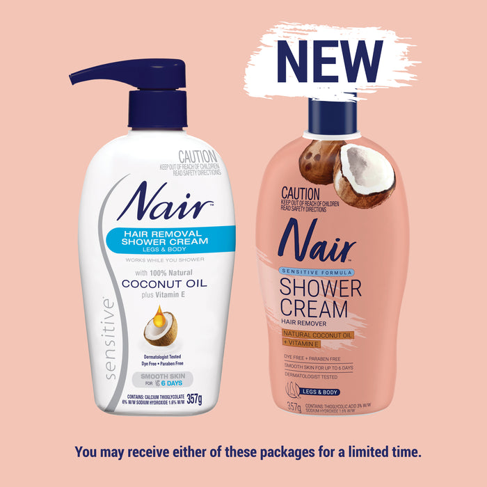 Nair Hair Removal Shower Cream with Coconut Oil 357g