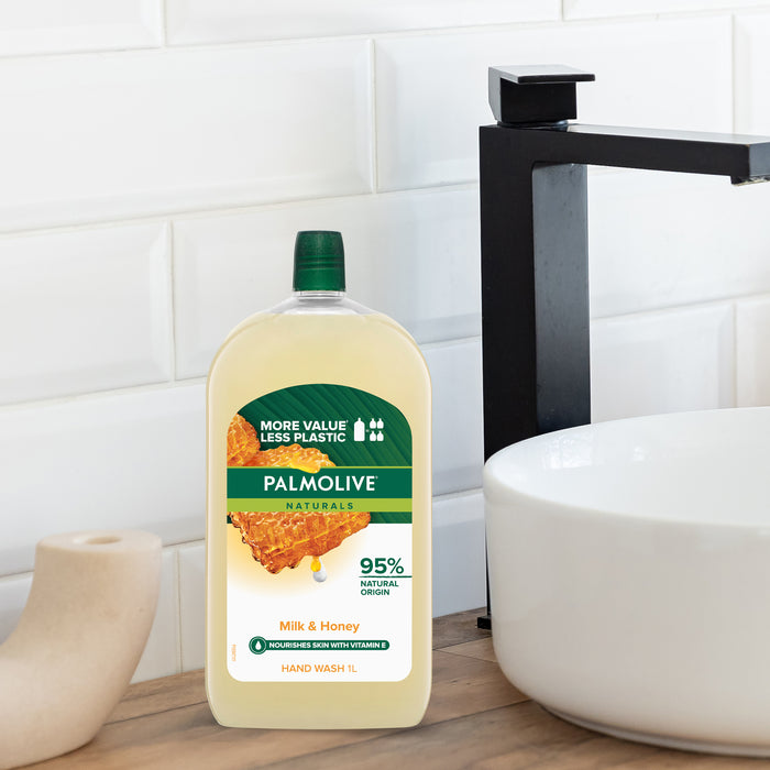 Palmolive Liquid Hand Wash Refill Milk Honey 1 Litre