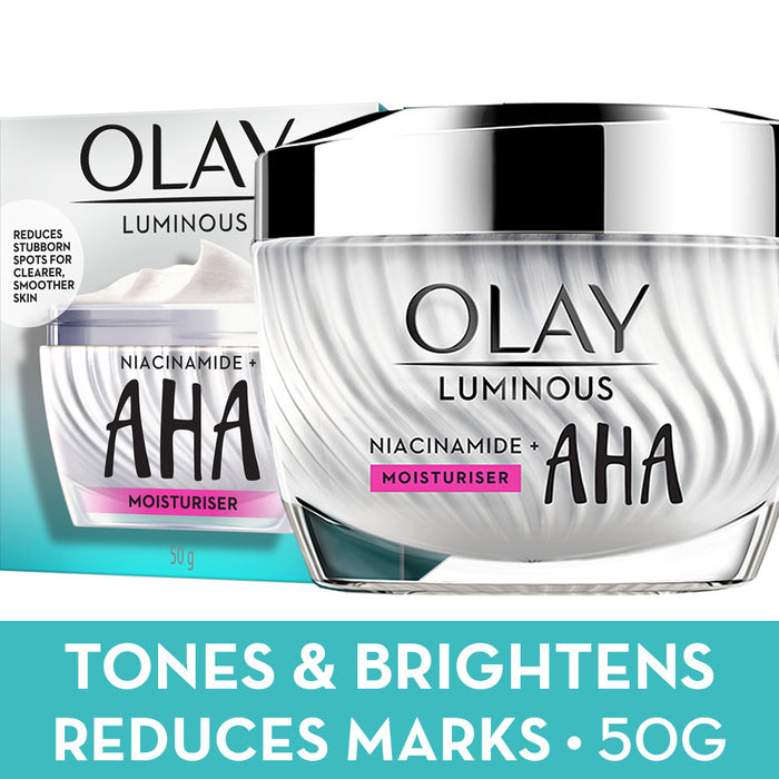 Olay Luminous Niacinamide AHA Moisturiser Cream 50g