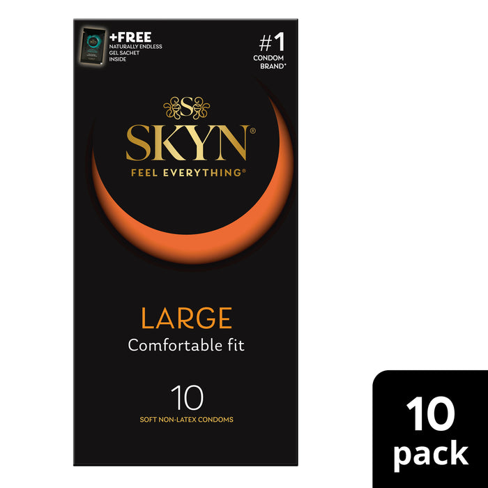 Ansell Lifestyles Condoms Skyn Lifestyles Latex Free Large 10 Pack