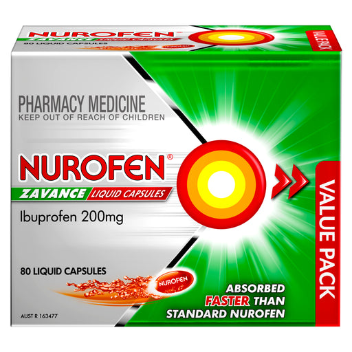 Nurofen Zavance Liquid Capsules 80.