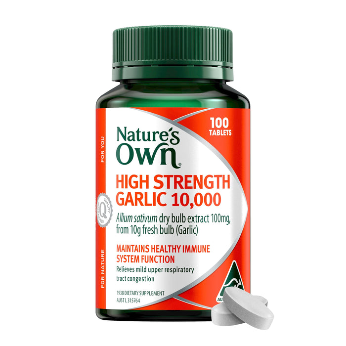 Nature's Own High Strength Garlic 1000mg 100 Tablets