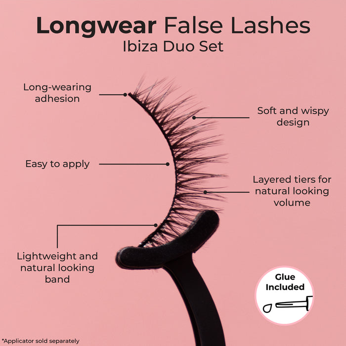 MCo Beauty False Lashes Natural Ibiza Duo Set
