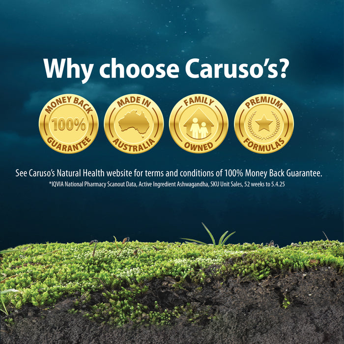 Caruso's Super Magnesium + Ashwagandha Tablets 42