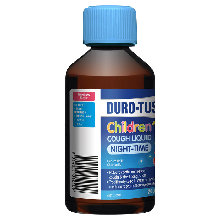 Durotuss Child Night Cough Liquid Strawberry 200ml.