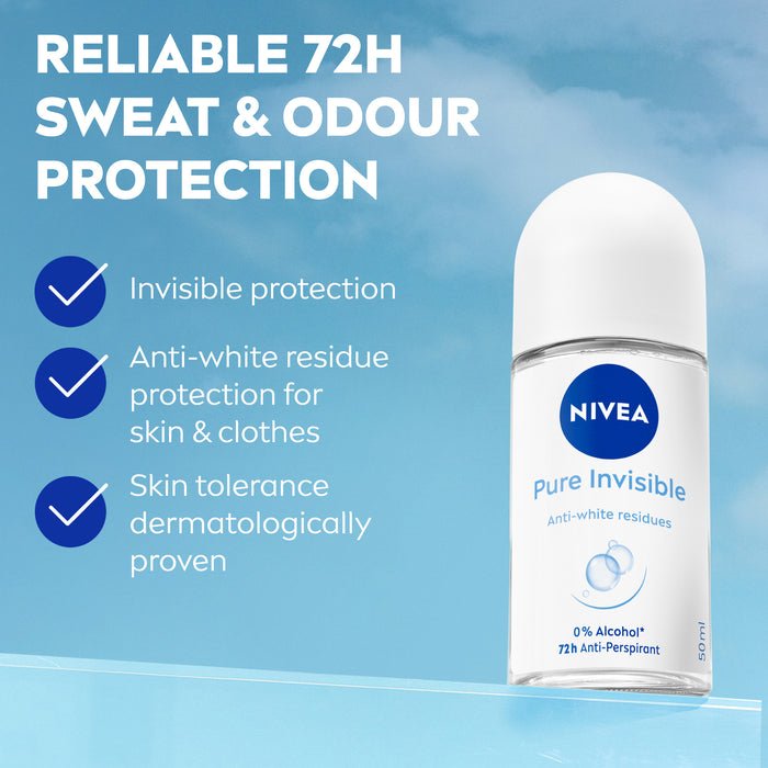 Nivea Women Deodorant Pure Invisible Roll On 50ml.