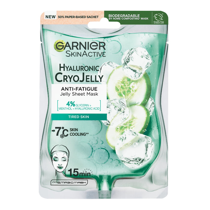 Garnier Skin Active Anti Fatigue Hyaluronic Cryo Jelly Tissue Face Mask 27g