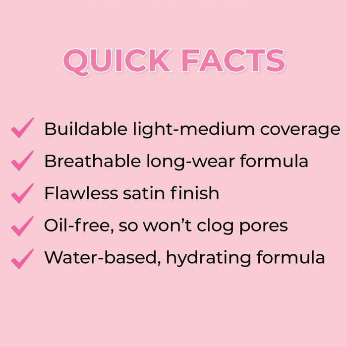 MCo Beauty Miracle Hydra Glow Oil Free Foundation Natural Beige 30ml