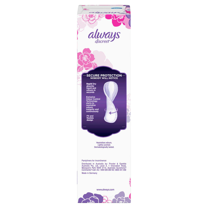 Always Discreet Liner Long Plus 20 Pack