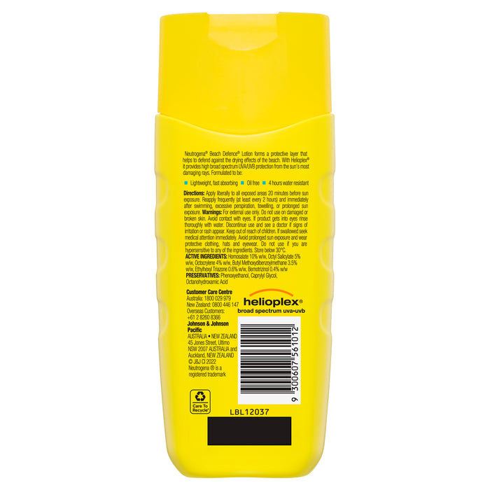 Neutrogena Beach Defence Sunscreen Lotion SPF50 198ml.