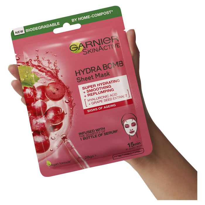 Garnier Hydrabomb Tissue Mask Grape Seed