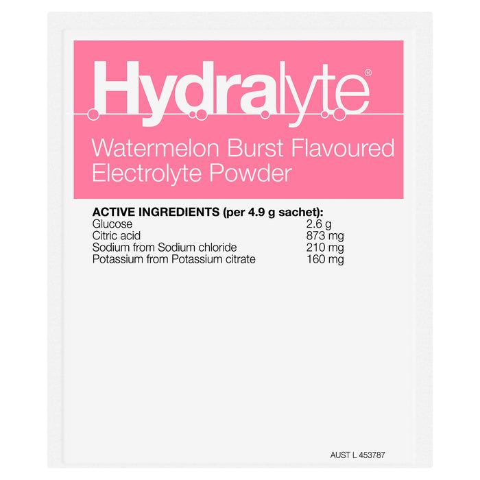 Hydralyte Sachets Watermelon 4.9g x 24 Sachets