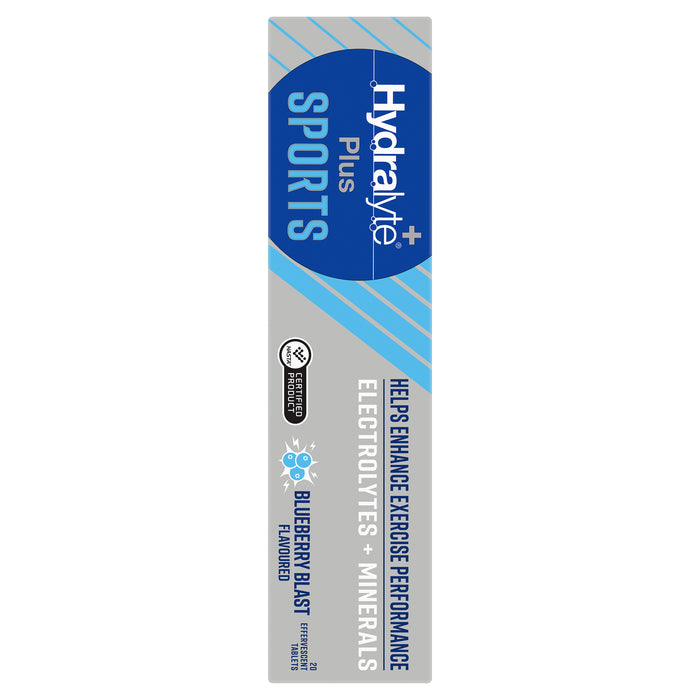 Hydralyte Plus Sport Blueberry Blast 20 Effervescent Tablets