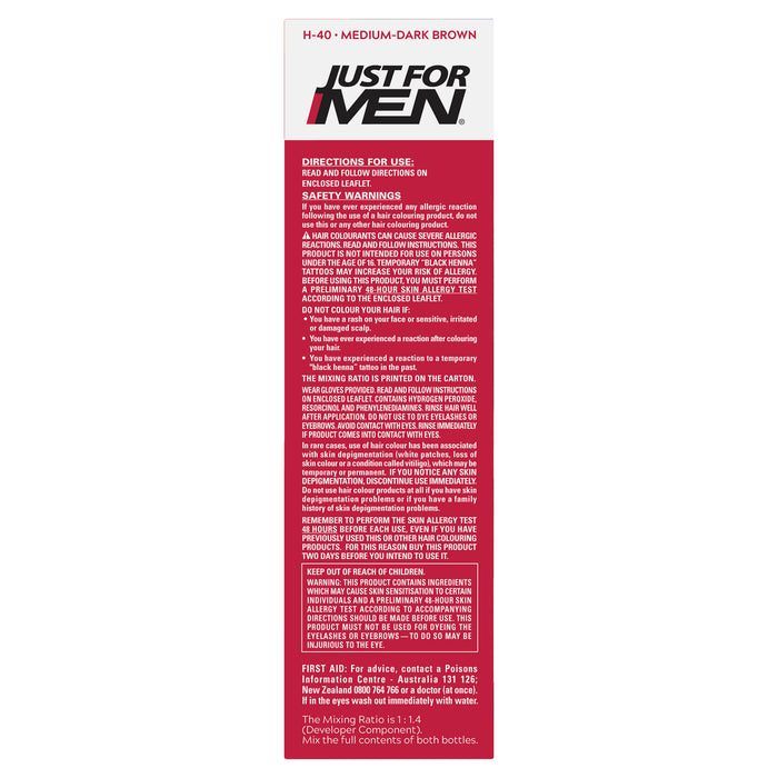 Just For Men Hair Colour 40 Medium Dark Brown
