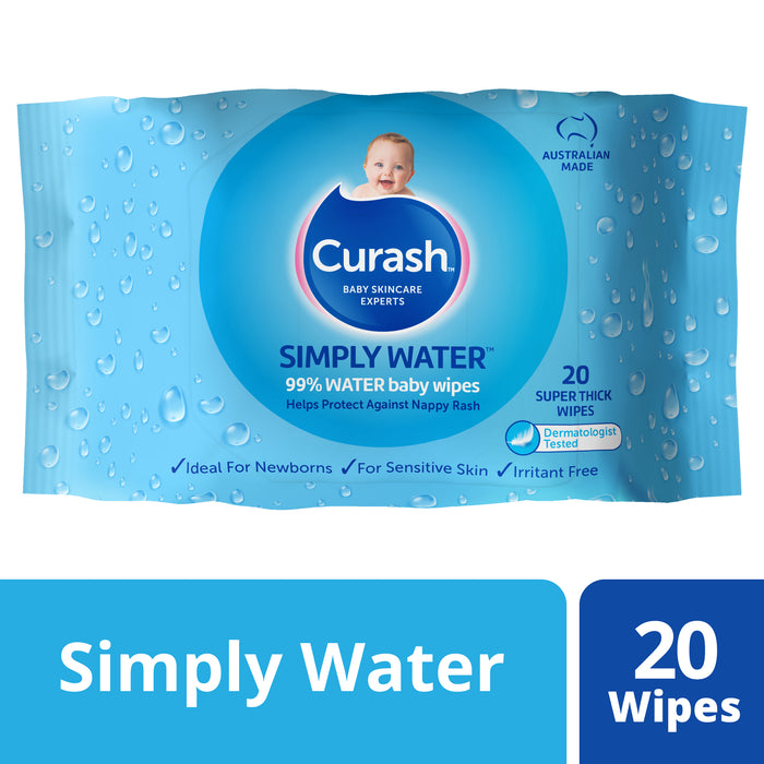 Curash Simply Water Wipes 20 Wipes
