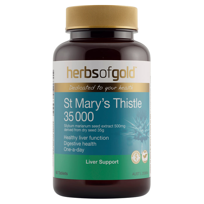 Herbs Of Gold St Mary's Thistle 35000 60 Tablets
