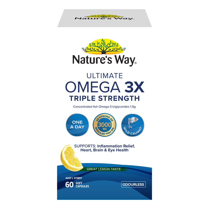 Nature's Way Omega 3X 60 Capsules