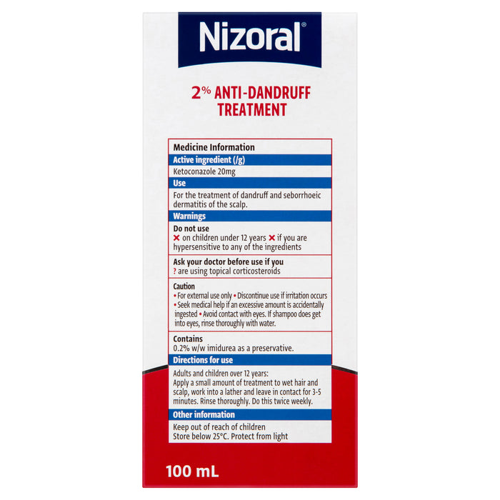 Nizoral Shampoo 2% 100ml.
