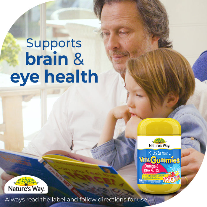 NW KIDS SMART V/G OMEGA 3 & FISH OIL 120.