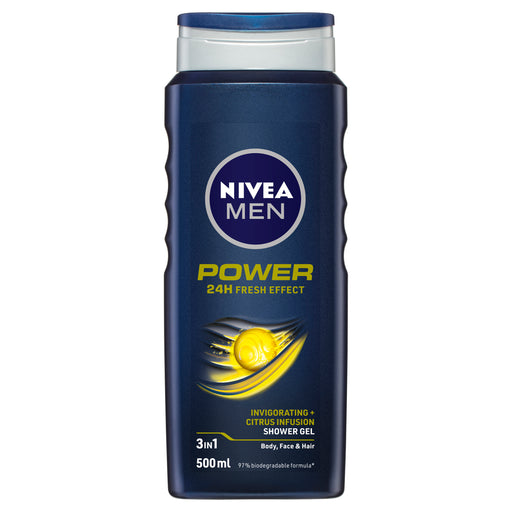 Nivea Men Power Refresh Shower Gel 500ml.