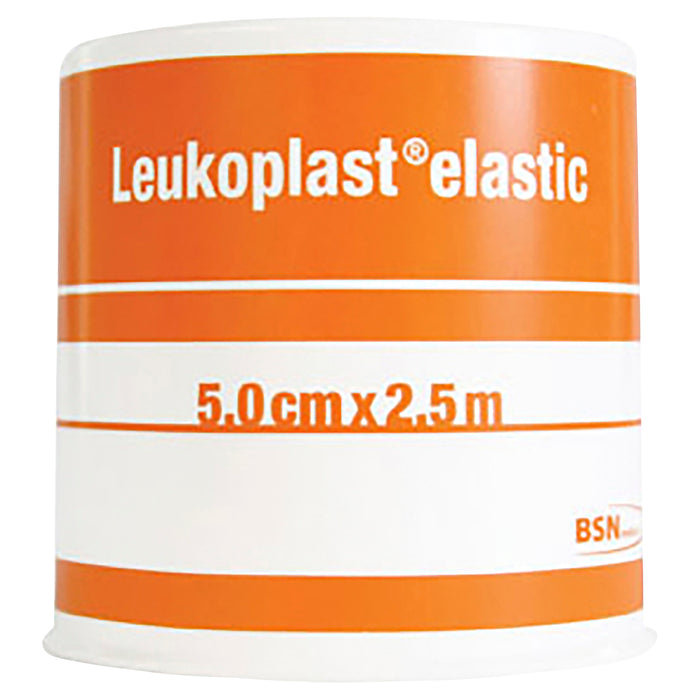 Leukoplast Elastic 5cm x 2.5m Tan.