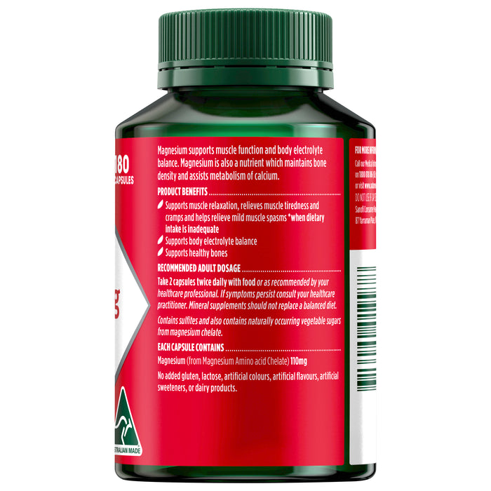 Nature's Own Magnesium Chelate 500mg 180 Capsules.