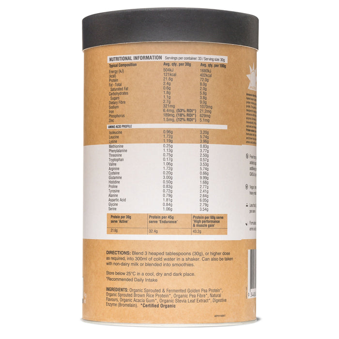 Amazonia Raw Protein Isolate Vanilla 1kg