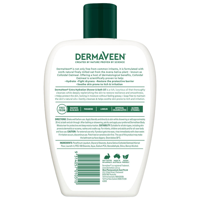 Dermaveen Extra Gentle  Shower & Bath Oil 1 Litre.