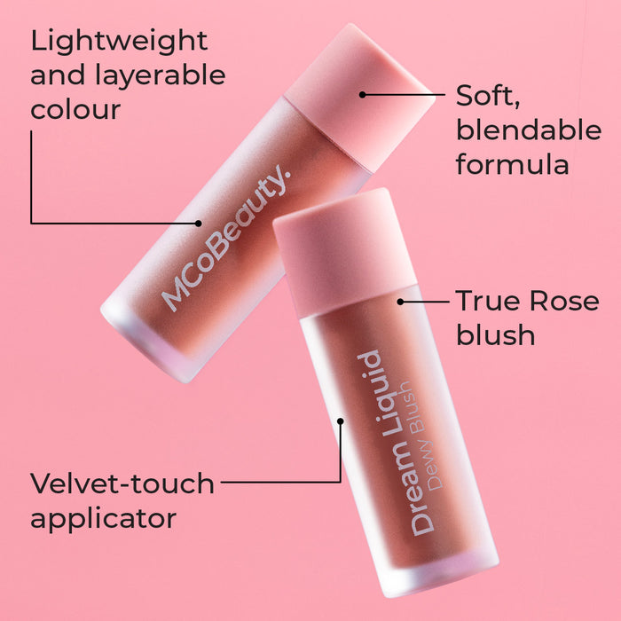 MCo Beauty Dream Liquid Dewy Blush True Rose (Worth)