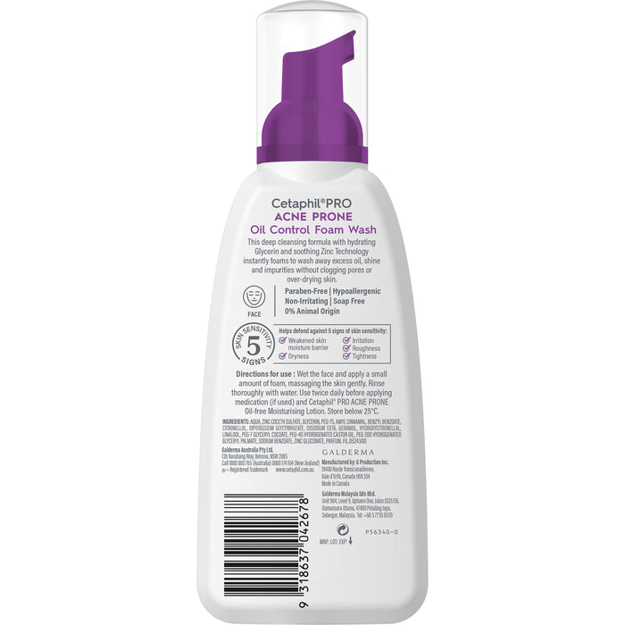 Cetaphil PRO Acne Prone Foaming Wash 236ml.