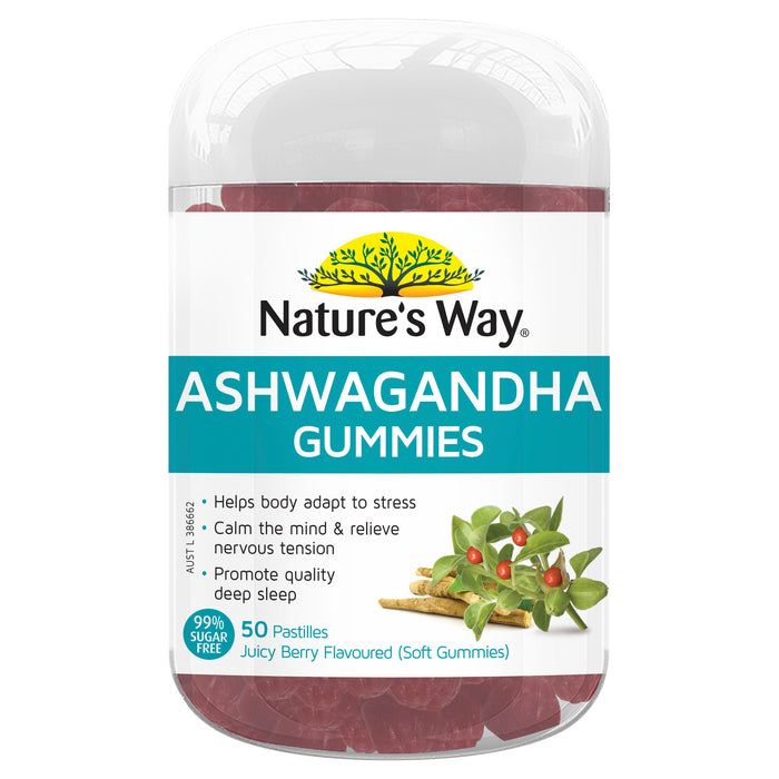 Nature's Way Ashwagandha 50 Gummies.