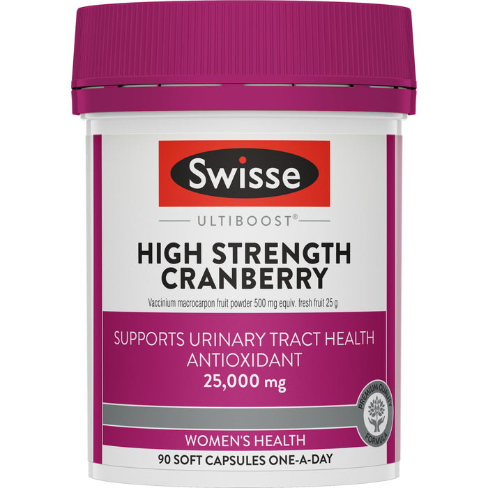 Swisse Ultiboost High Strength Cranberry 90 Capsules.