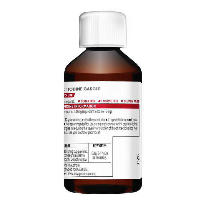 Difflam Sore Throat Ready to Use Gargle with Iodine 200mL