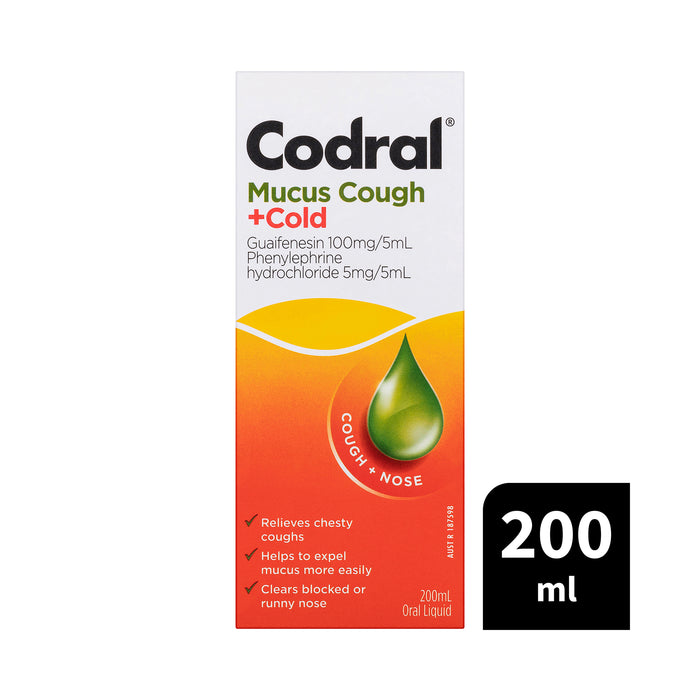 Codral Relief Mucus Cough & Cold 200mL