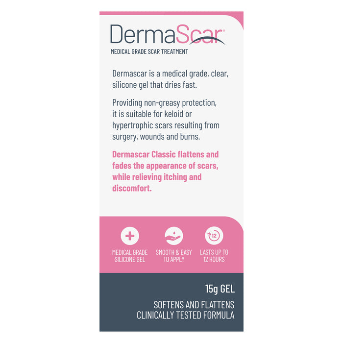 DermaScar Silcone Scar Reduction Gel 15g