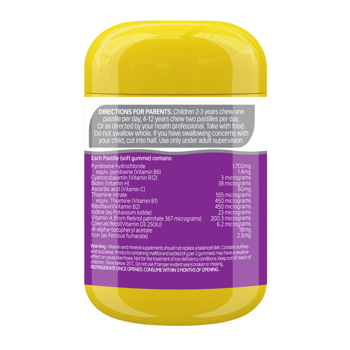 Nature's Way Kid's Smart Vita Gummies High Strength Multi-Vitamin + Iron 40 Mixed Berry Flavoured Pa