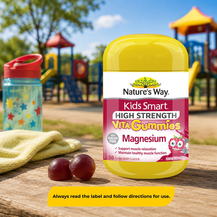 Nature's Way High Strength Kids Magnesium 50 Gummies