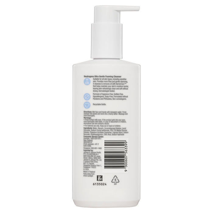 Neutrogena Ultra Gentle Foaming Cleanser 200ml.