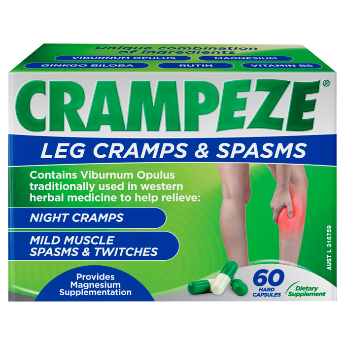 Lacorium Crampeze Night Cramps 60 Capsules.
