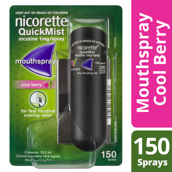 Nicorette Quick Mist Spray Cool Berry 1x150.
