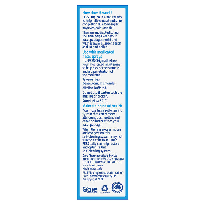 Fess Nasal Spray 30ml.
